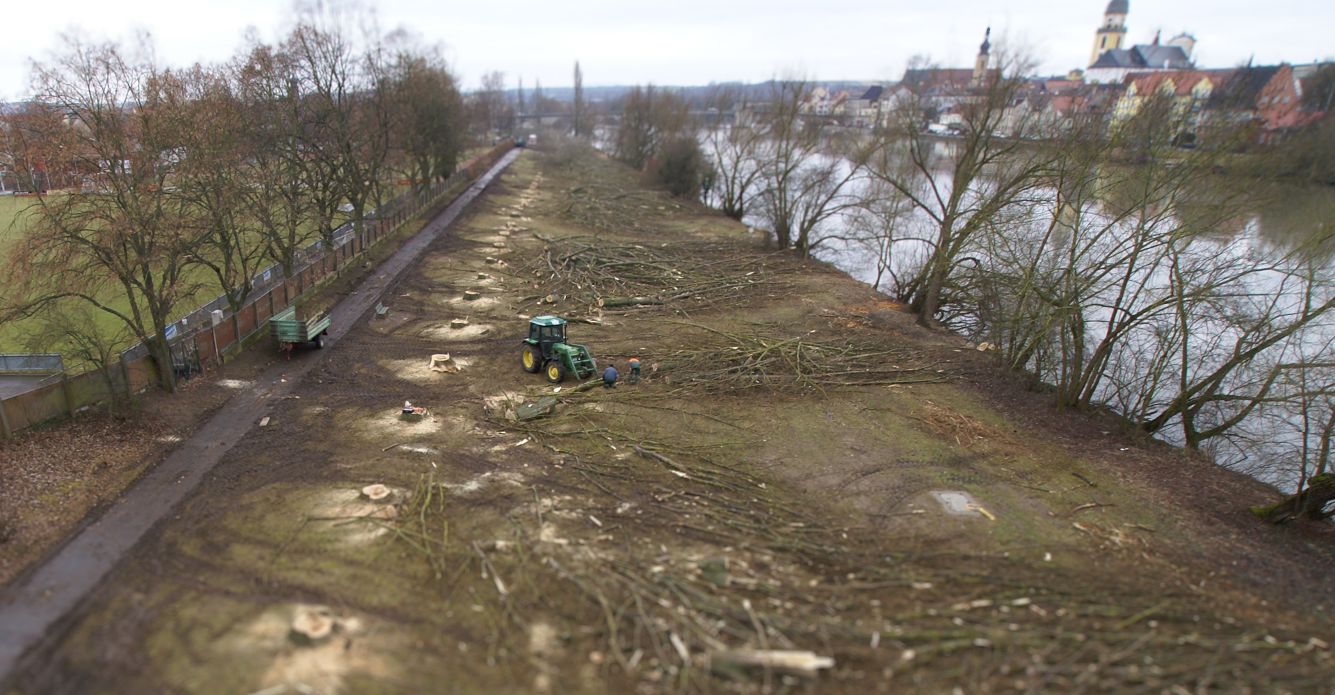 Allee wurde geroded