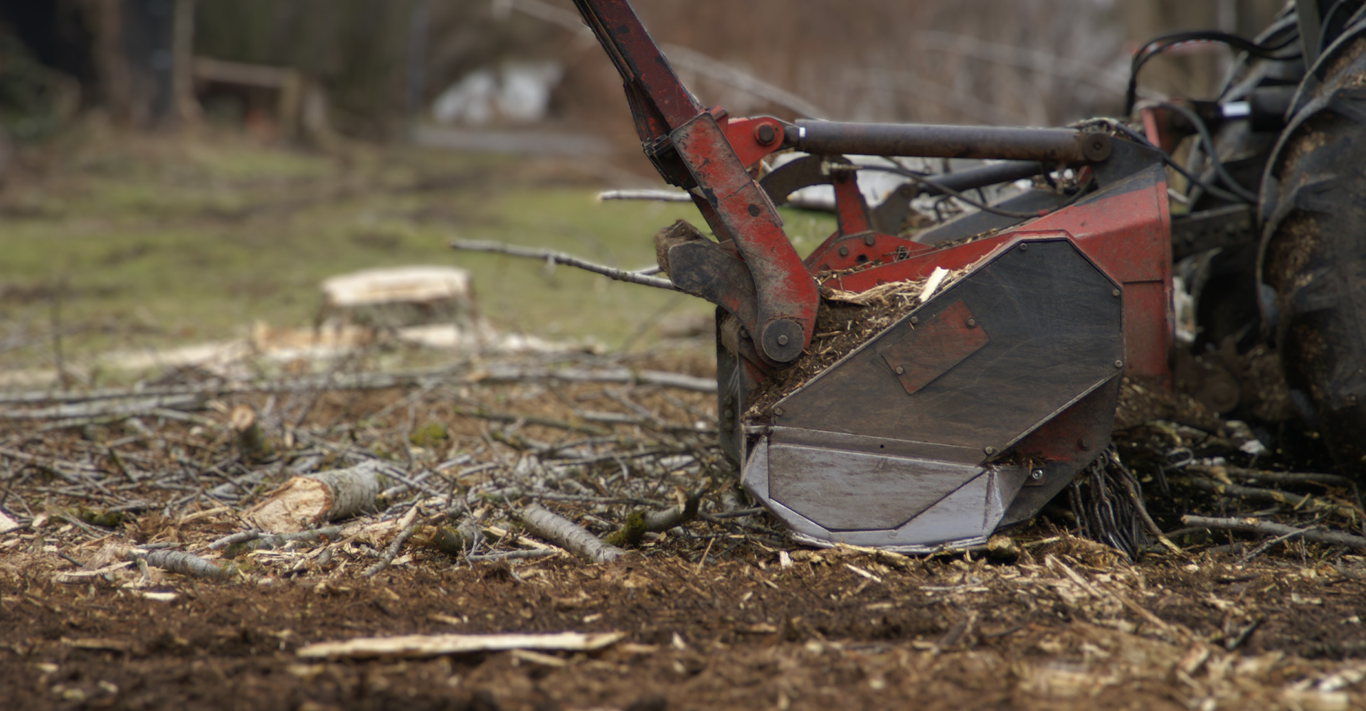 Grizzly Mulcher im Einsatz